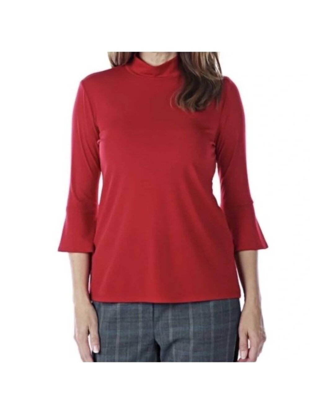 NEW Artizan by Robin Barré Red Bell Sleeve Top - Small